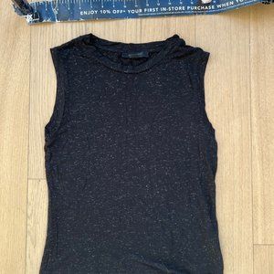 Black All Saint Top, Sz. 6,